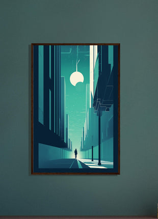 Teal city poster