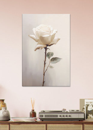 White rose painting