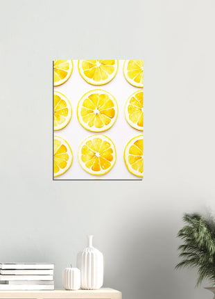 Lemon slices kitchen poster