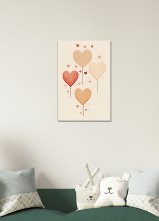 Heart Balloon Abstract Art Print