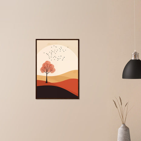 Minimalist Autumn Landscape Poster