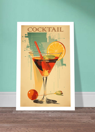 Cocktail vintage poster