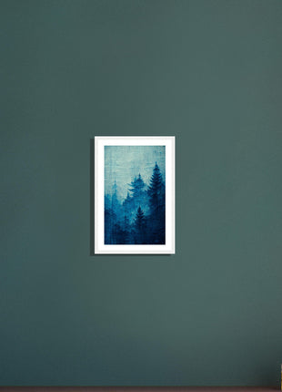 Blue forest poster