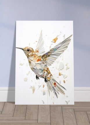 Dynamic Hummingbird Poster: Artistic Elegance in Motion