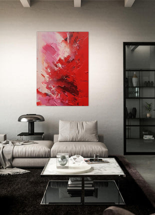 Red abstract poster