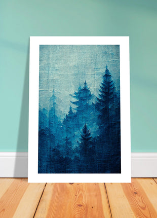 Blue forest poster