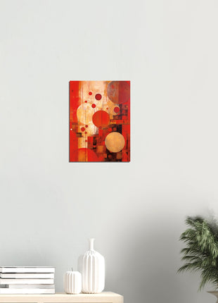 Red abstract poster