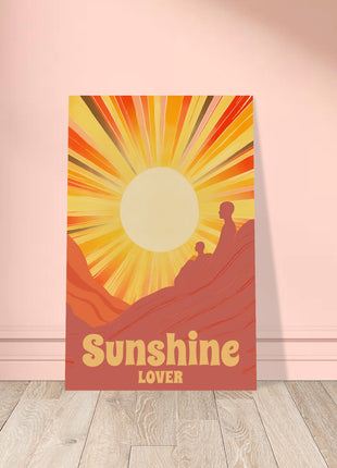 Sunshine Lover – Retro Sunset Art Print