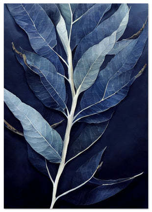 Navy blue branch poster