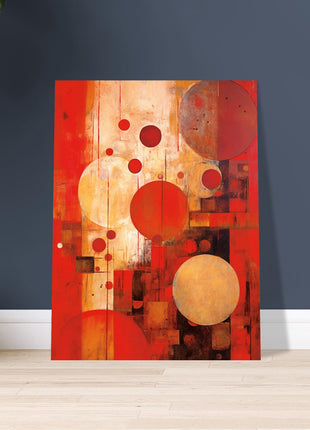 Red abstract poster