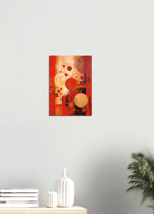 Red abstract poster