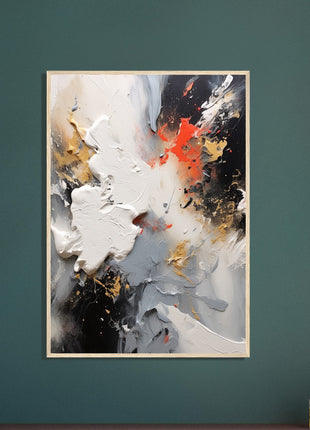 Abstracte verf splash poster