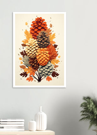 Pinecone modern fall poster