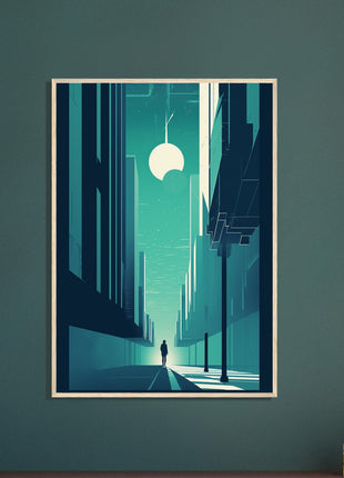 Teal city poster