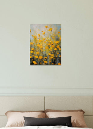 Yellow spring flowers poster