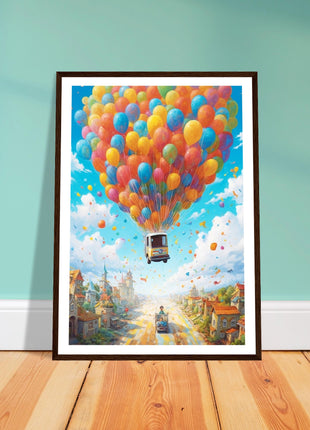 Balloon ride kids poster