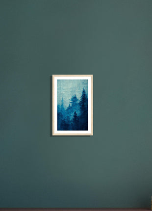 Blue forest poster