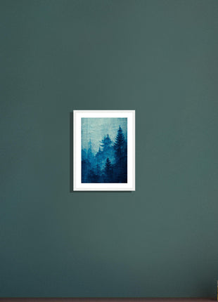 Blue forest poster