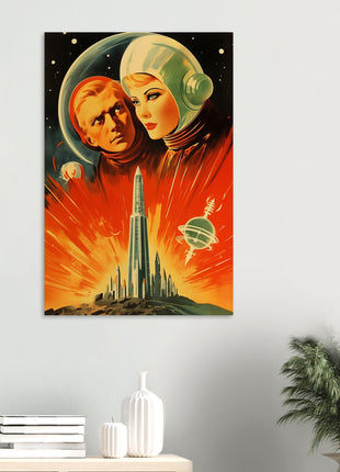 Futuristic vintage poster