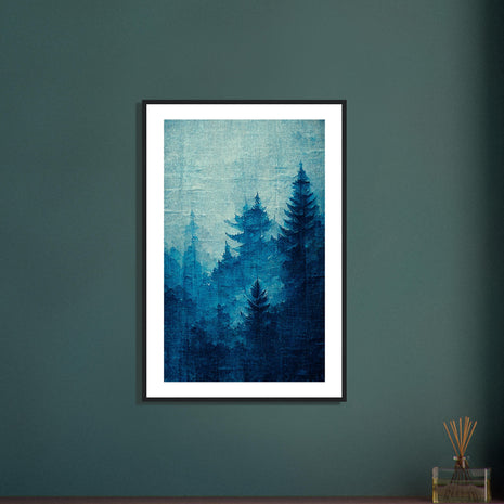 Blue forest poster