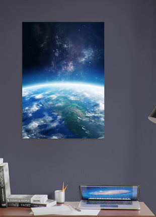 Earth from space poster