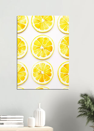 Lemon slices kitchen poster