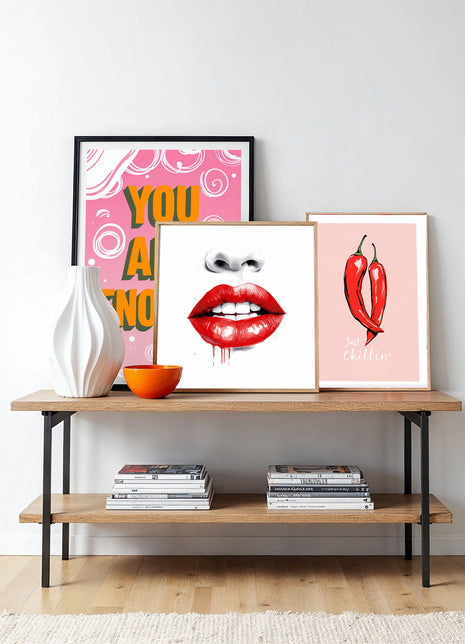 Bold Expression: Scarlet Lips