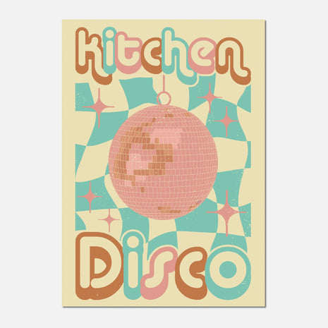 Kitchen Disco Retro Kitchen Poster