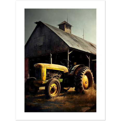 Tractor & Barn Poster