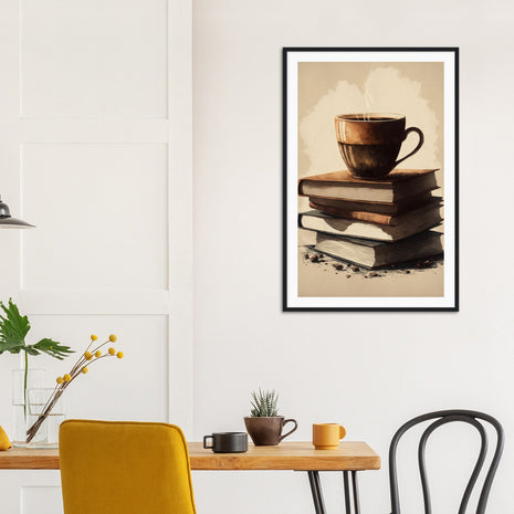 Coffee On Books Poster