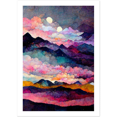 Aurora Nights Poster - Colorful Dreams